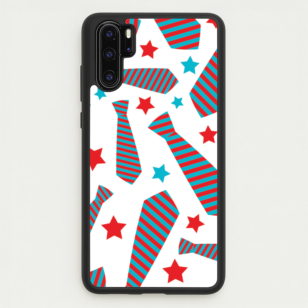 Tie And Stars Pattern Huawei P30 Pro Case