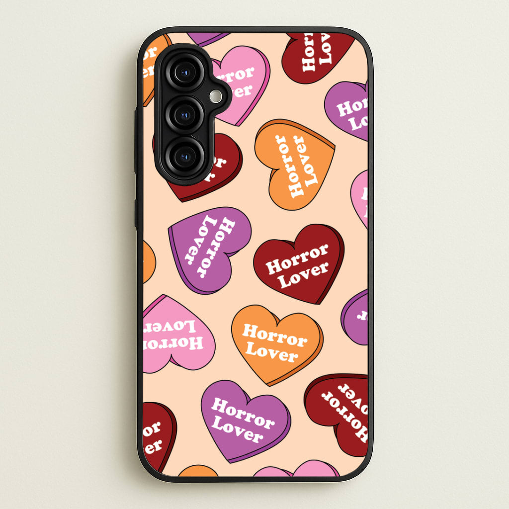 Horror Lover Hearts Pattern Galaxy A54 Case