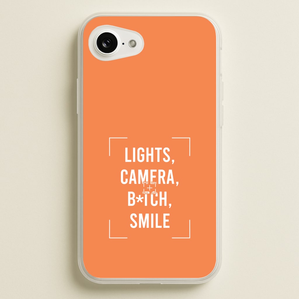 Lights, Camera, B*tch, Smile iPhone 16e Case