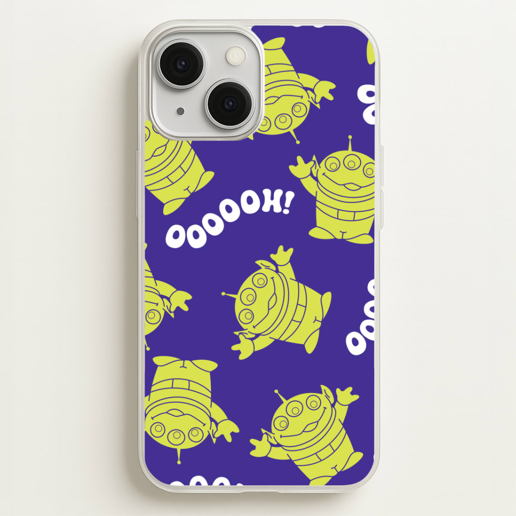 Toy Aliens Silhouette Pattern iPhone 13 Mini Case