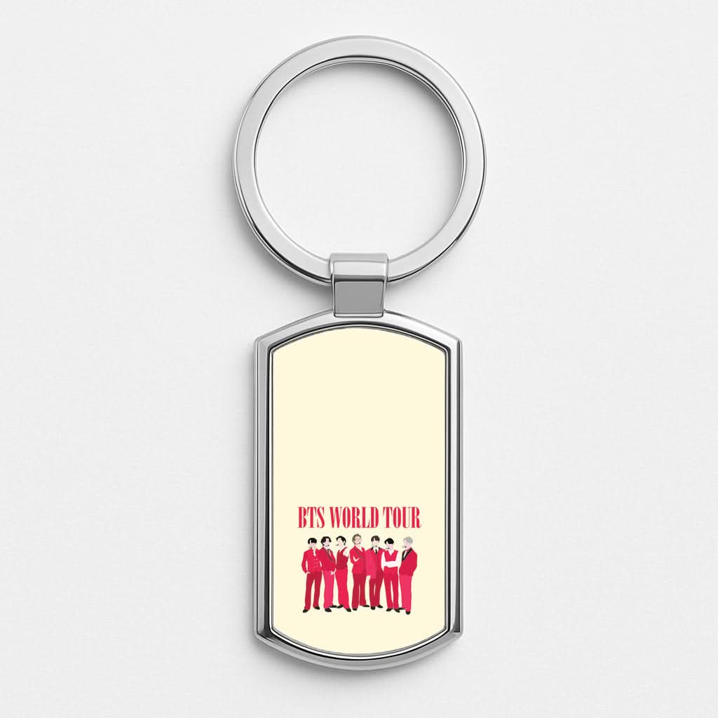 K-Pop Band World Tour 2026 Silver Metal Keyring