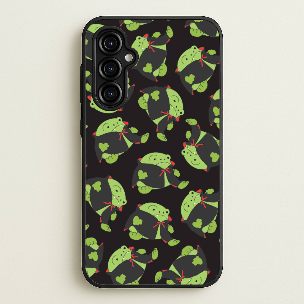 Vampire Frog Pattern - Halloween Galaxy A54 Case