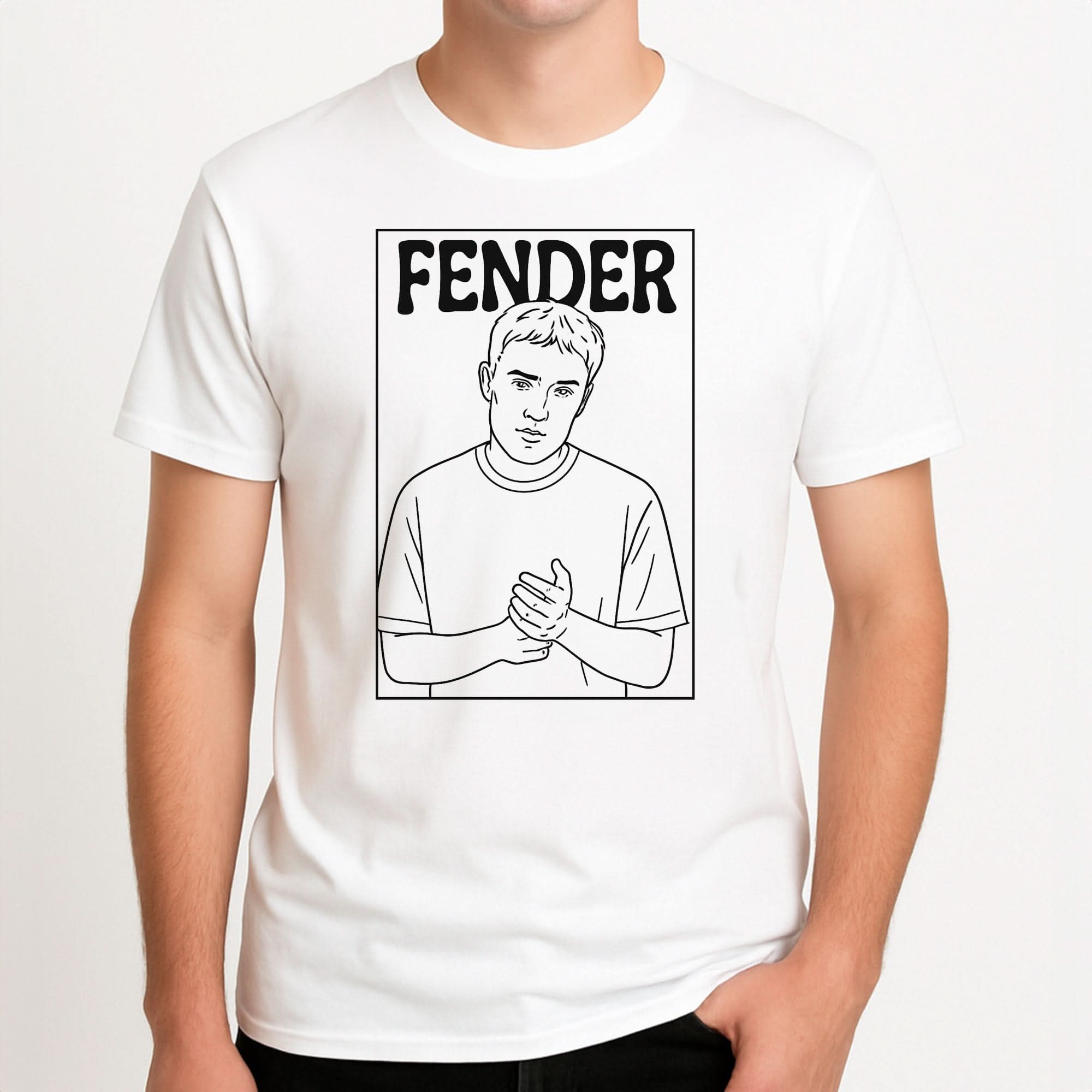 Fender Outline Mens T-Shirt