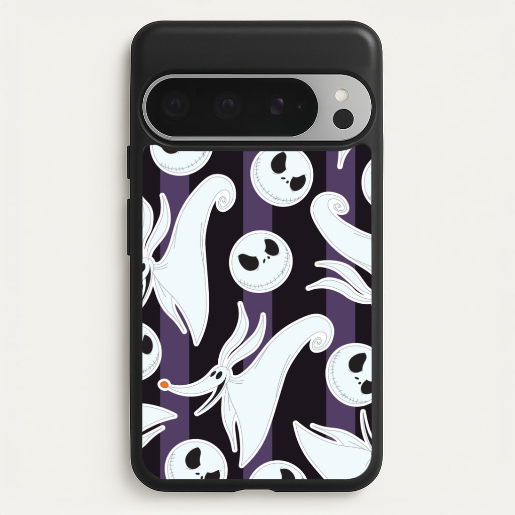 Skeleton Dog And Face Pattern Google Pixel 9 Pro XL Case