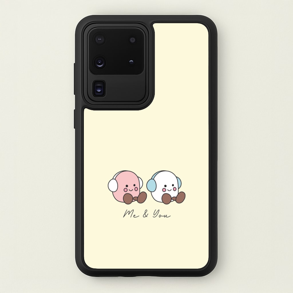 Cute Christmas Marshmellow Plushies Galaxy S20 Ultra Case