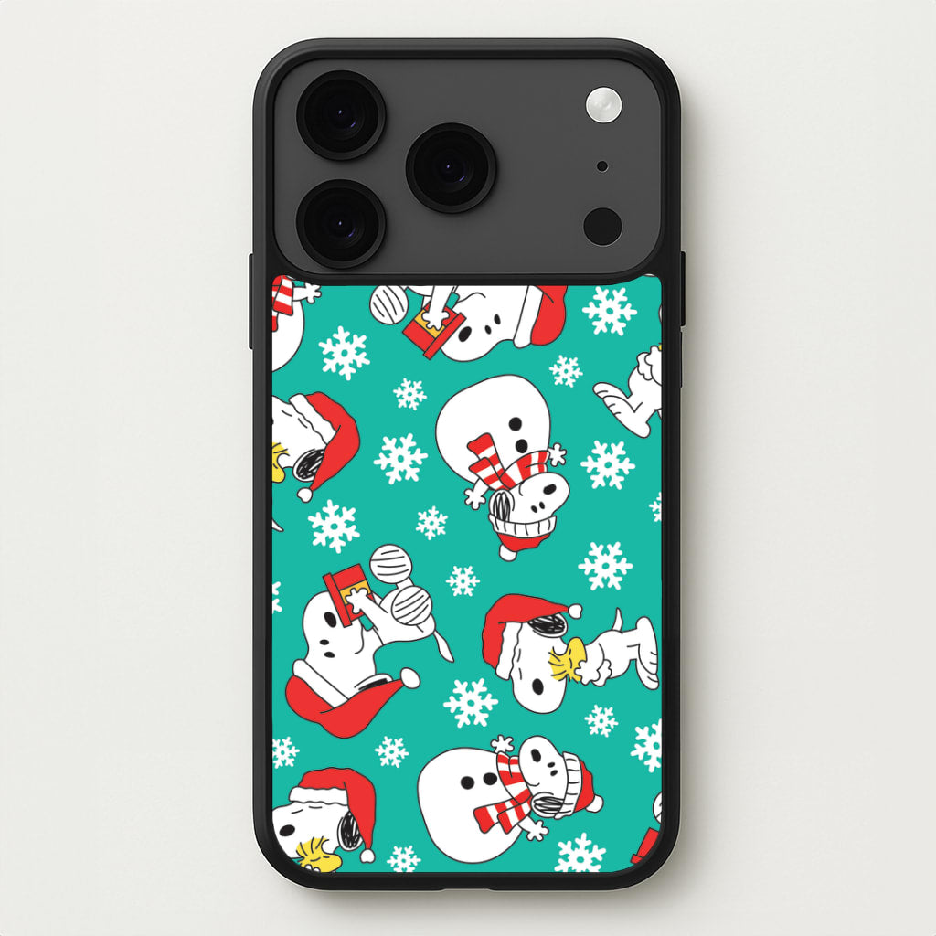 Christmas Cartoon Beagle Pattern iPhone 17 Pro Max Case