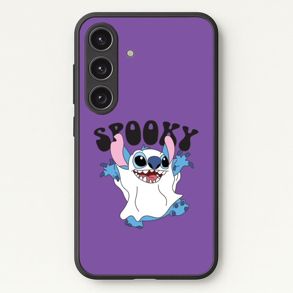 Spooky Cute Blue Alien Galaxy S24 Plus Case