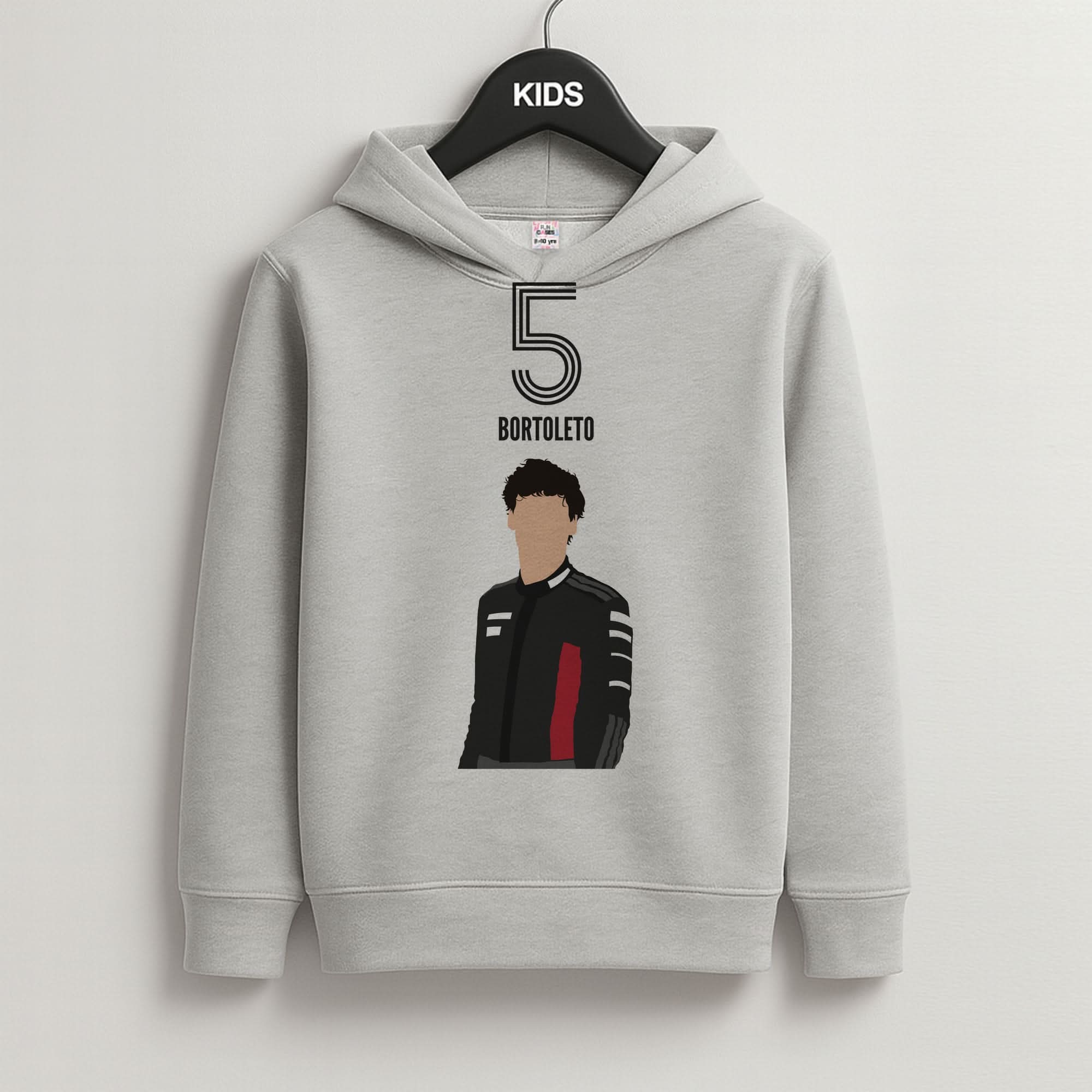 Bortoleto 2026 Grey Kids Hoodie