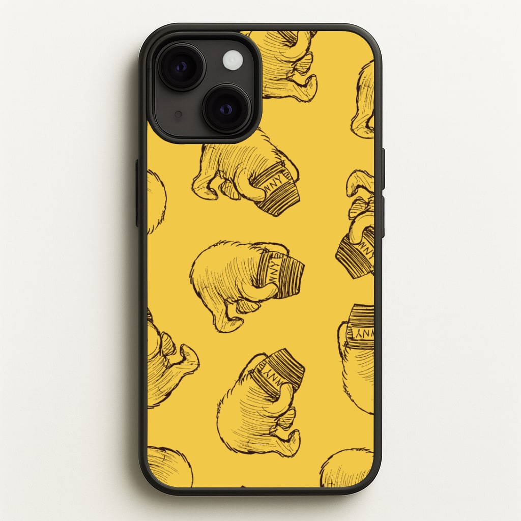 Winnie Honey Pot Pattern iPhone 13 Mini Case