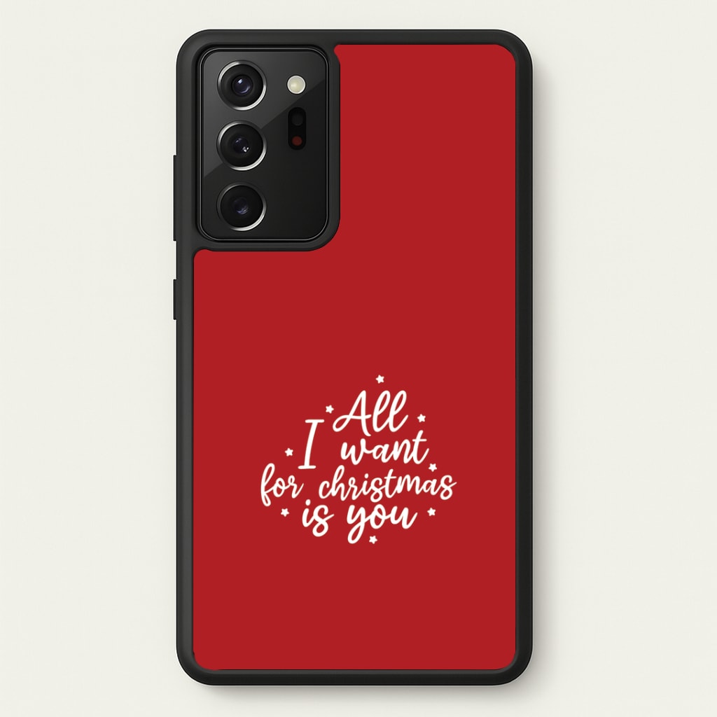 All I Want For Christmas Is You Stars Galaxy Note 20 Ultra Case