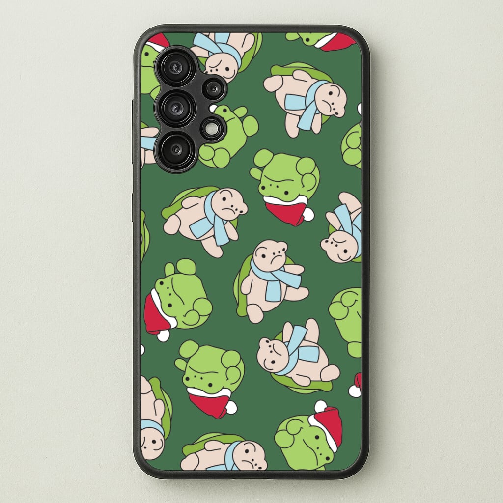 Grumpy Christmas Plushies Pattern Galaxy A13 Case