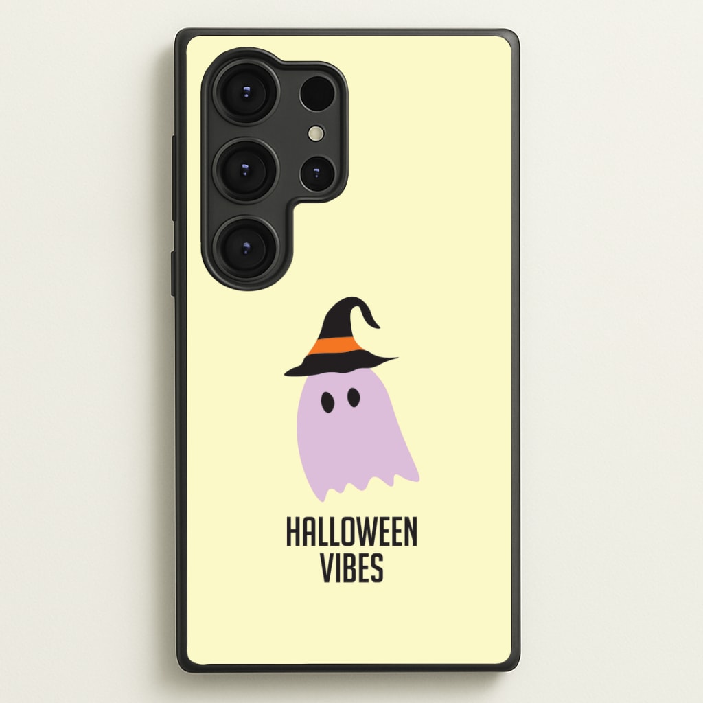 Purple Ghost Halloween Vibes Galaxy S25 Ultra Case