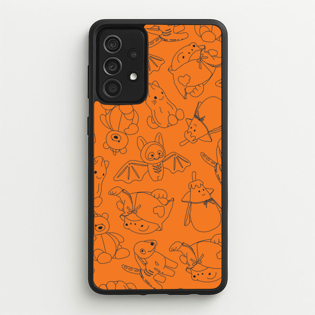 Halloween Plushies Pattern I - Halloween Galaxy A52 / A52s Case