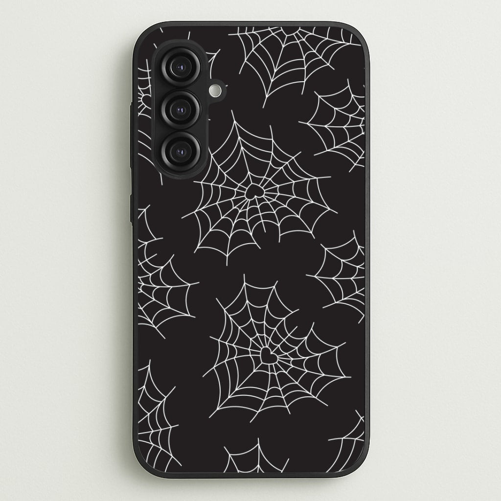 Spiderweb Hearts Pattern Galaxy S23FE Case