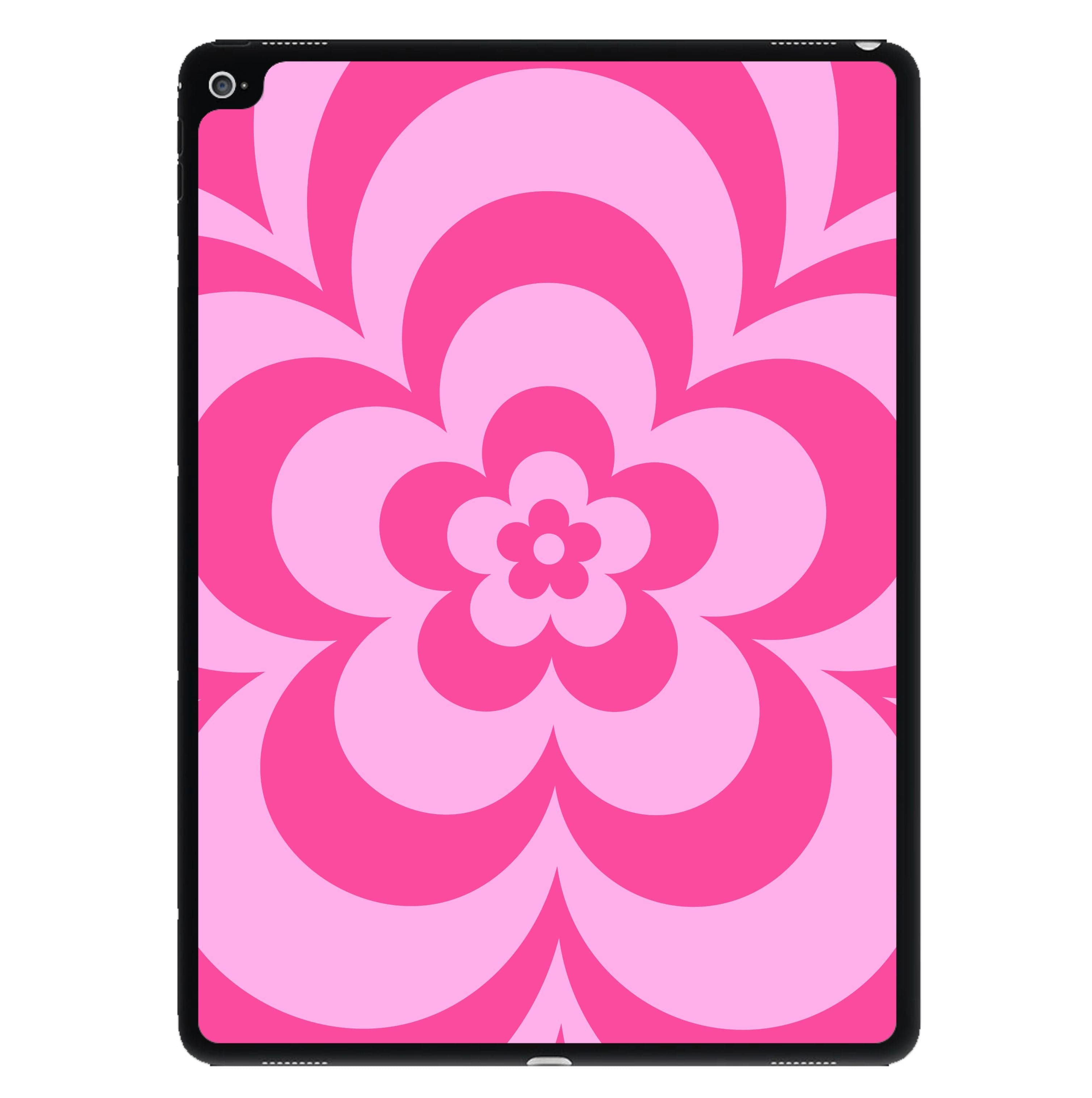 Pink Abstract Flower Pattern iPad Case