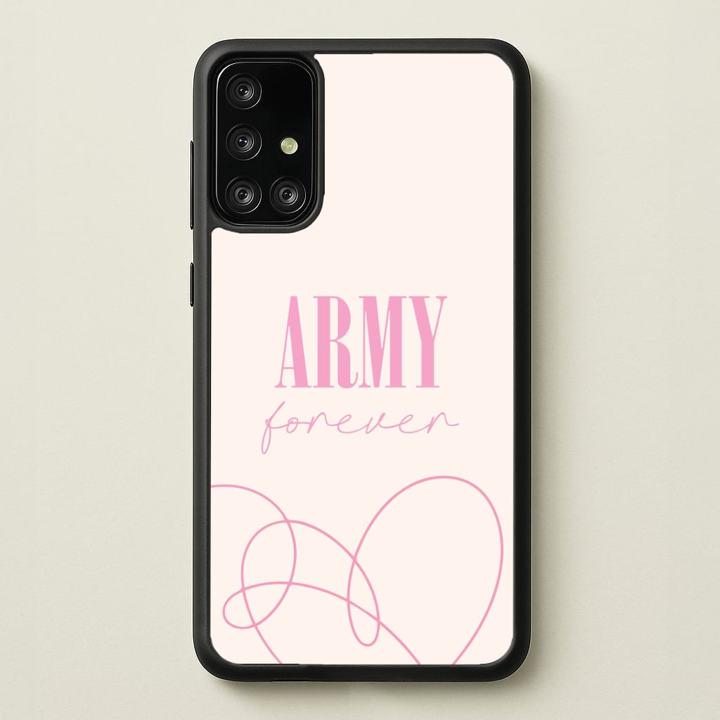 Army Forever Pink Galaxy A71 Case