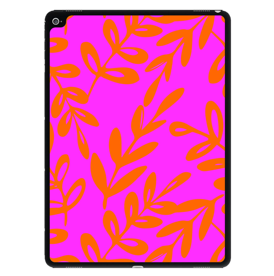 Pink & Orange Leaves - Foliage iPad Case