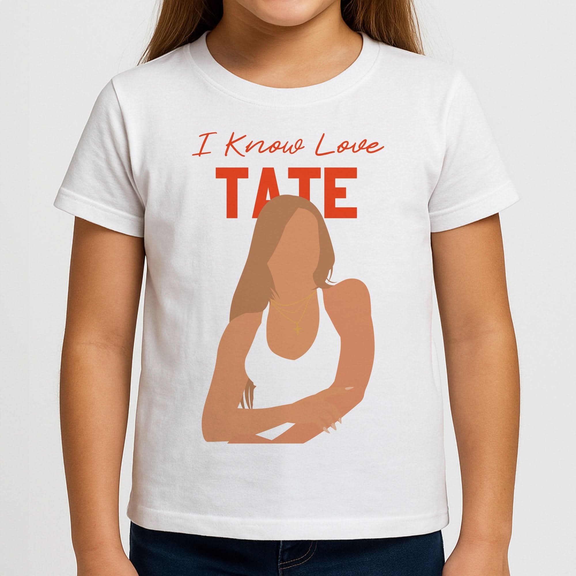 I Know Love Pattern Girls T-Shirt