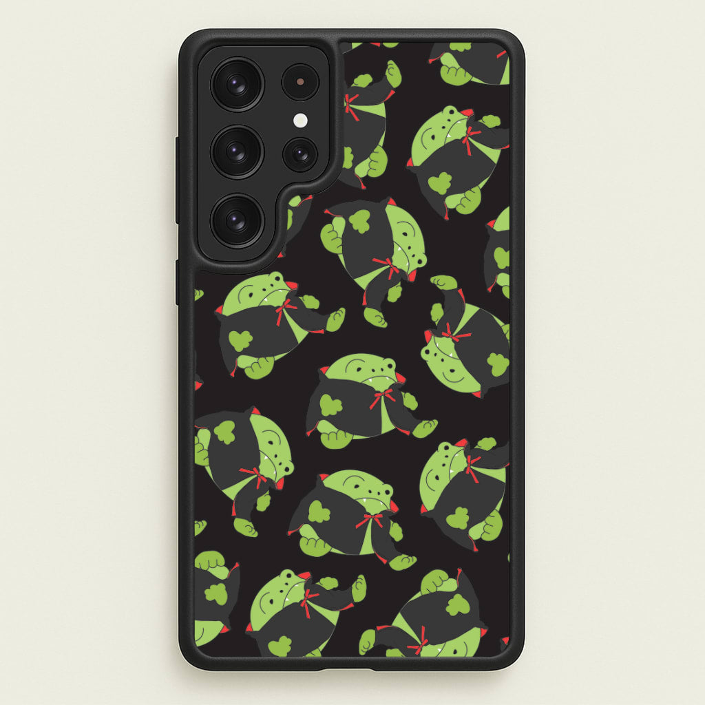 Vampire Frog Pattern - Halloween Galaxy S22 Ultra Case