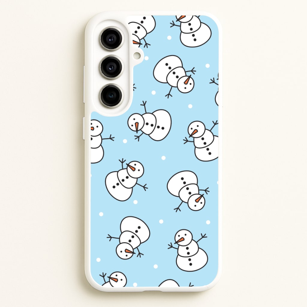 Cartoon Snowmen Pattern Galaxy A56 Case