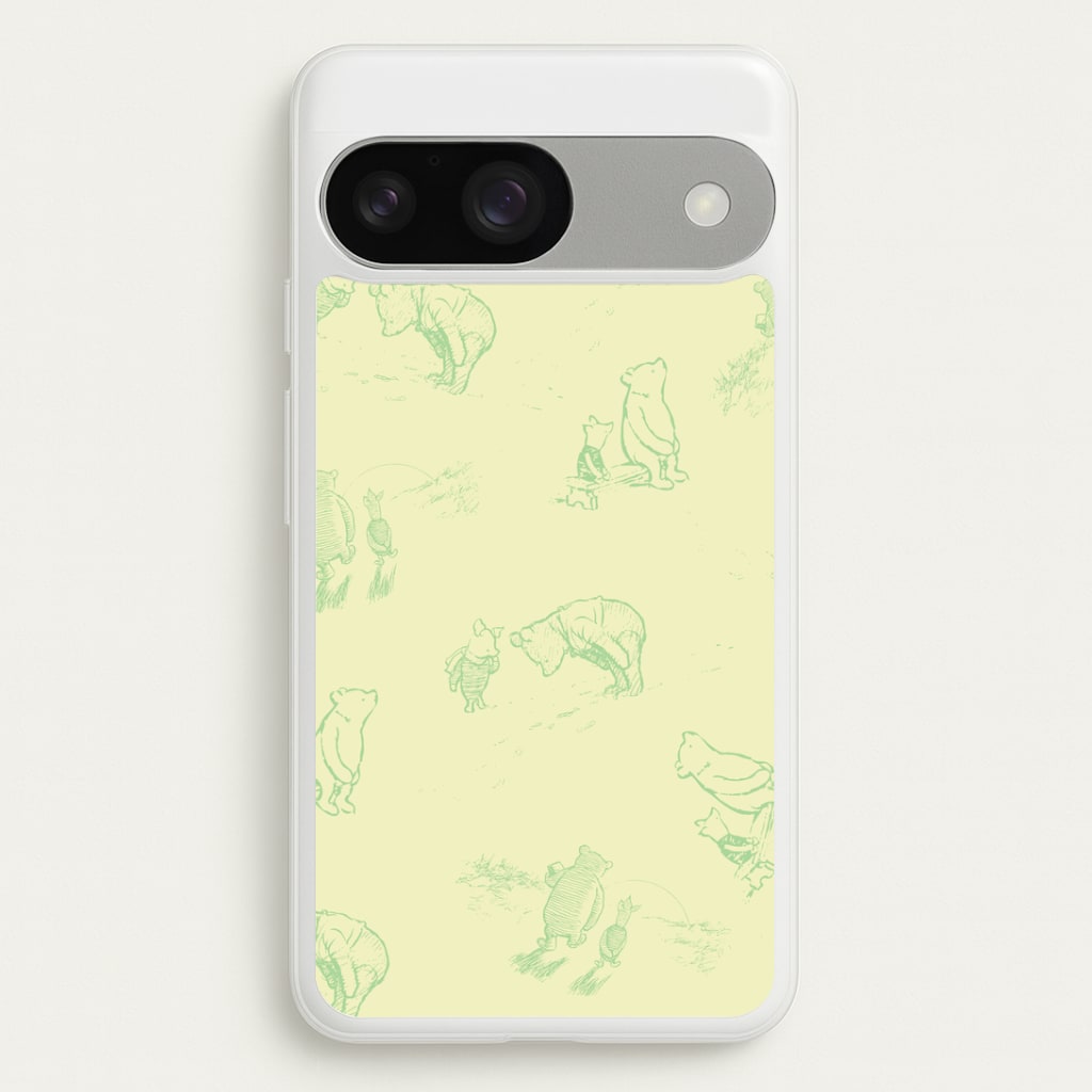 Sketched Winnie Pattern Google Pixel 9 / 9 Pro Case