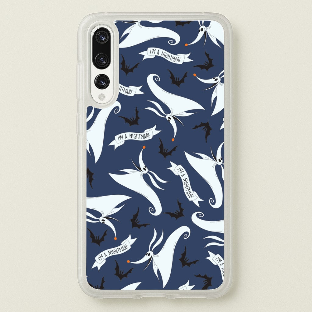 Skeleton Dog And Bats Pattern Huawei P20 Pro Case