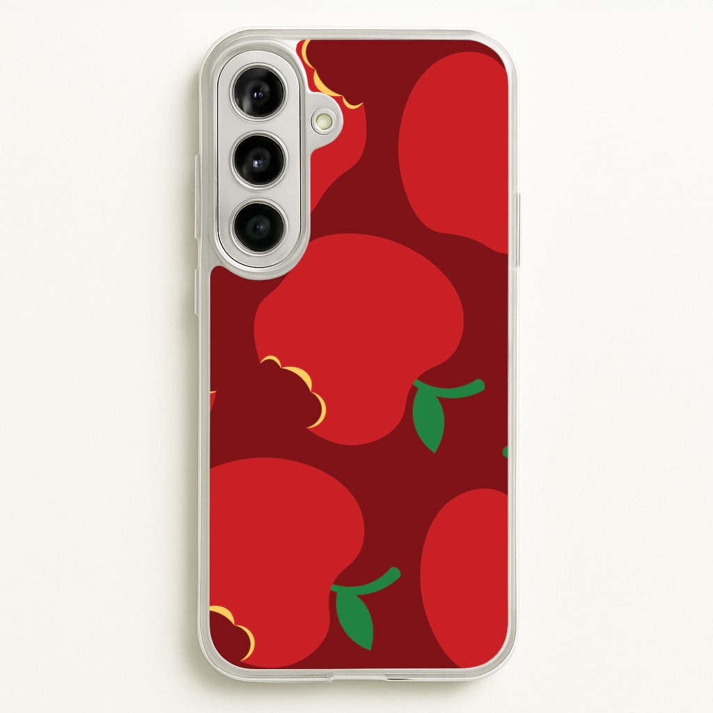 Teacher Apples Pattern Galaxy A56 Case