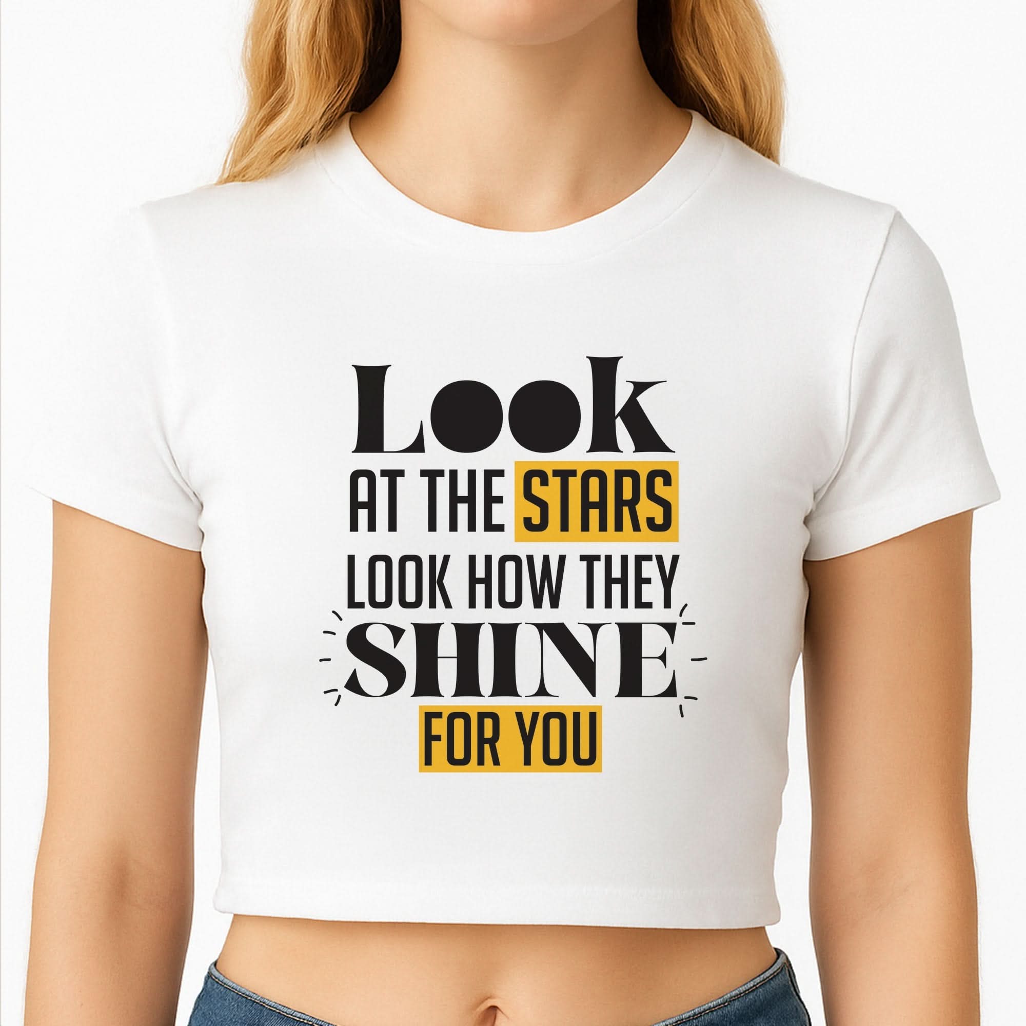 Look At The Stars Crop Top