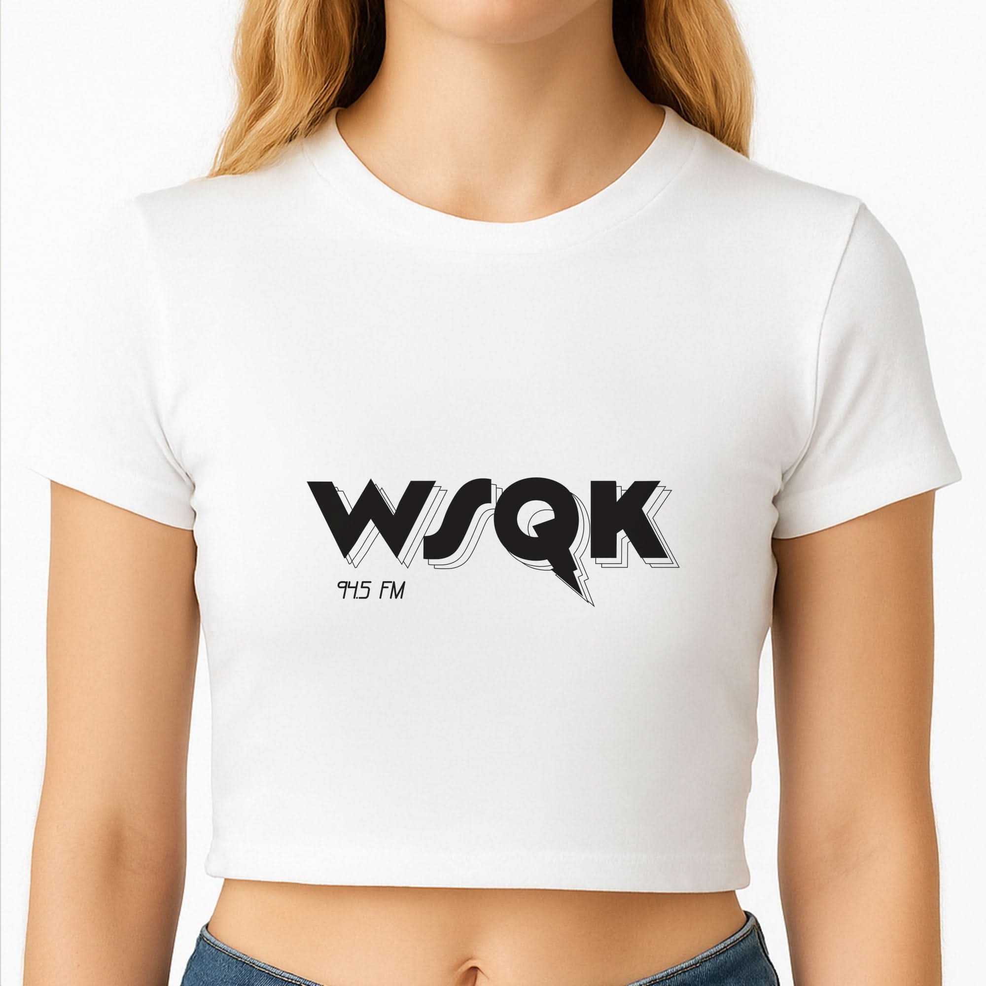 WSQK Radio Crop Top
