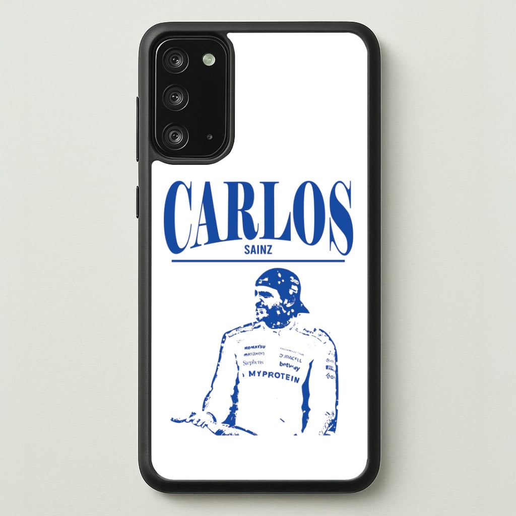 Carlos White And Blue Galaxy Note 20 Case
