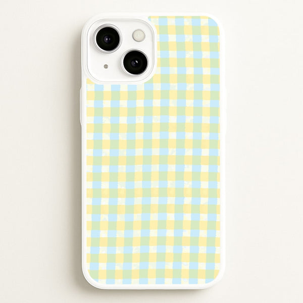 Lemonade Gingham iPhone 13 Mini Case