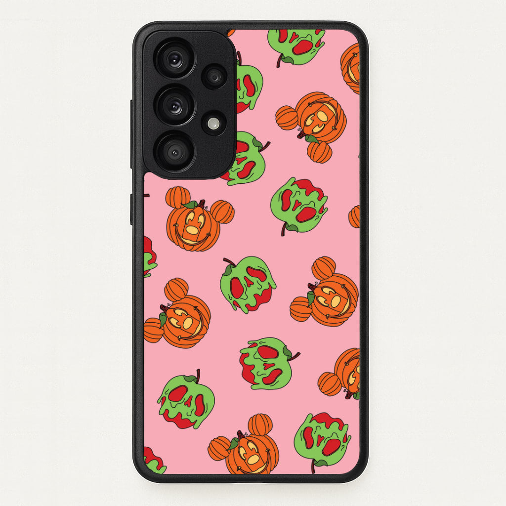 Pumpkin Mouse And Poison Apple Pattern Galaxy A53 Case
