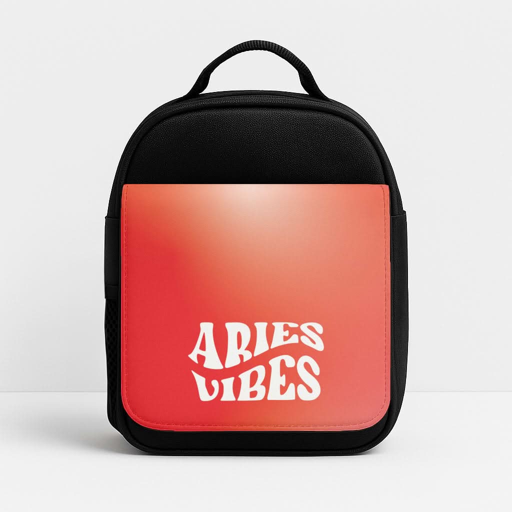 Aries Vibes Gradient Zodiac Insulated Lunch Bag