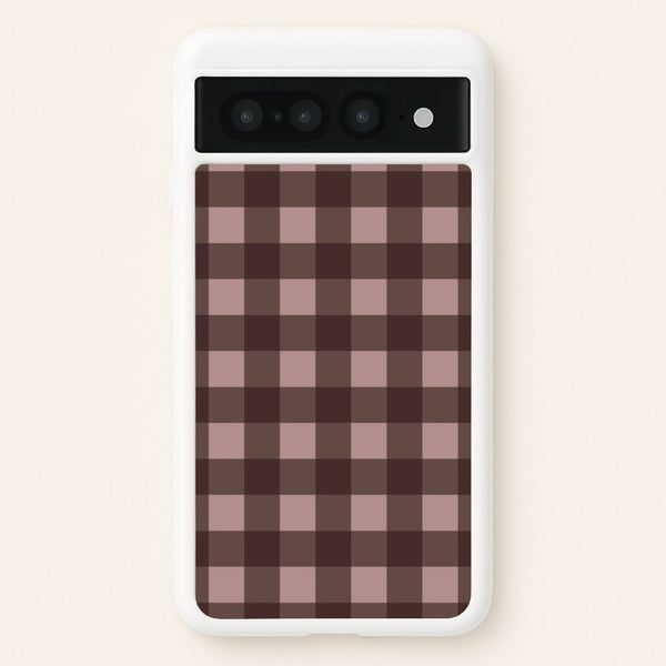 Chocolate Gingham Google Pixel 7 Pro Case