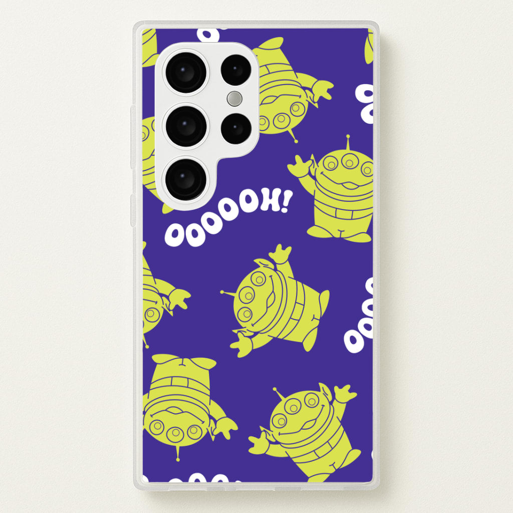 Toy Aliens Silhouette Pattern Galaxy S24 Ultra Case