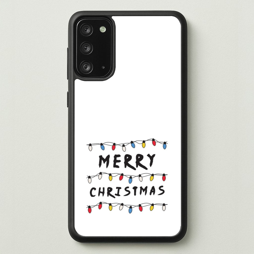 Merry Christmas String Lights Galaxy Note 20 Case
