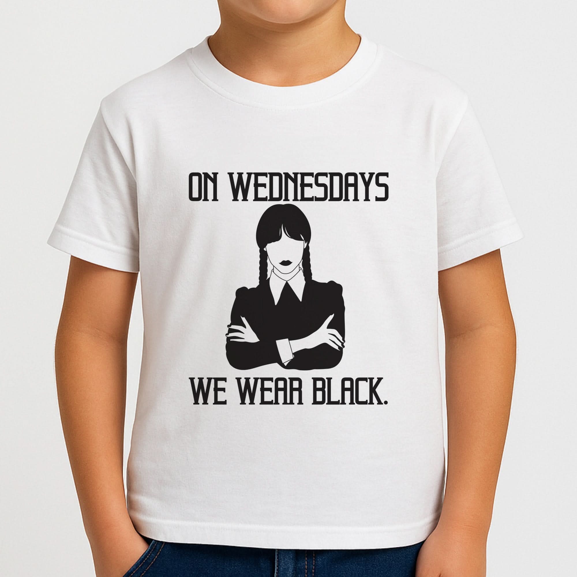 On Wednesdays We Wear Black Boys T-Shirt