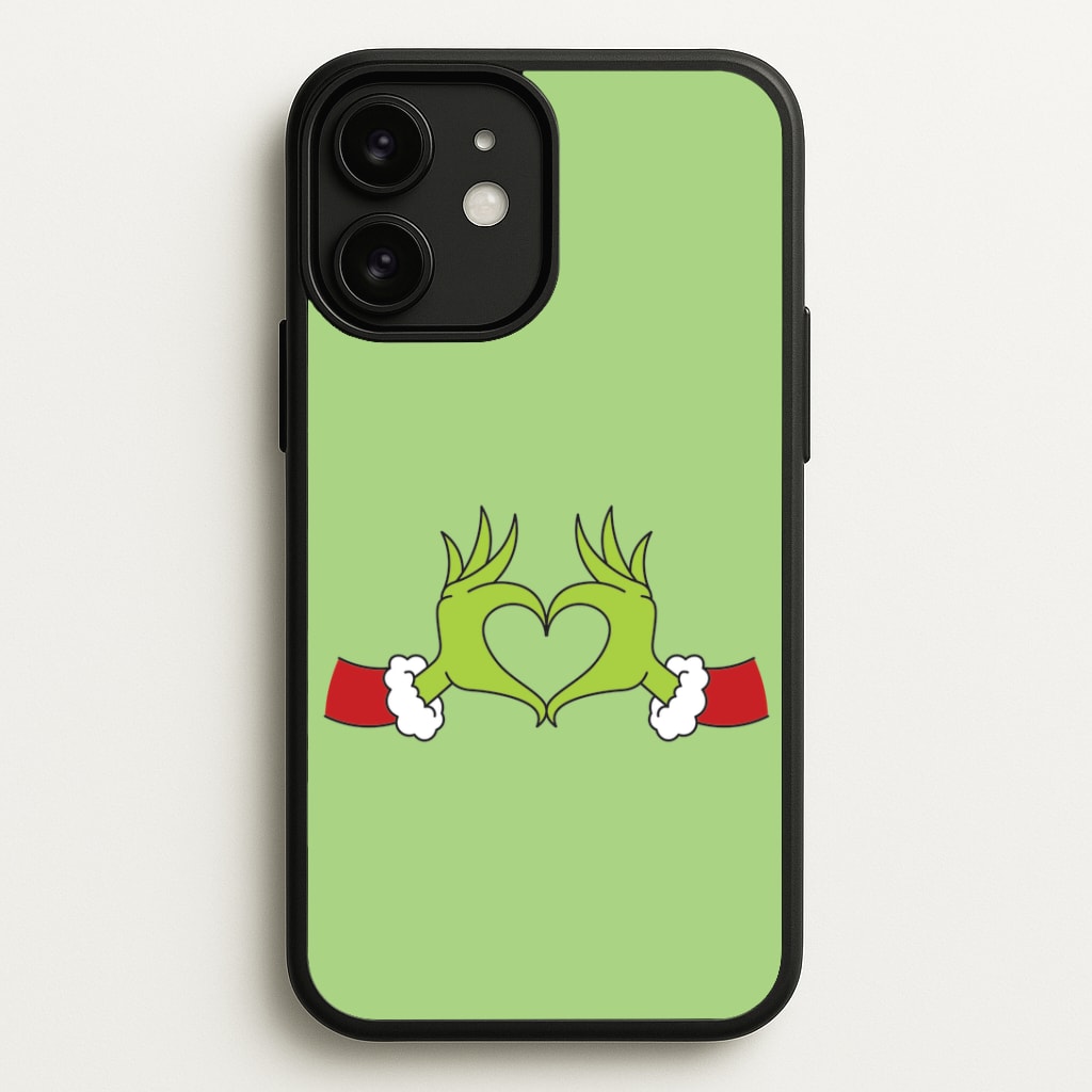 Christmas Green Heart iPhone 11 Case