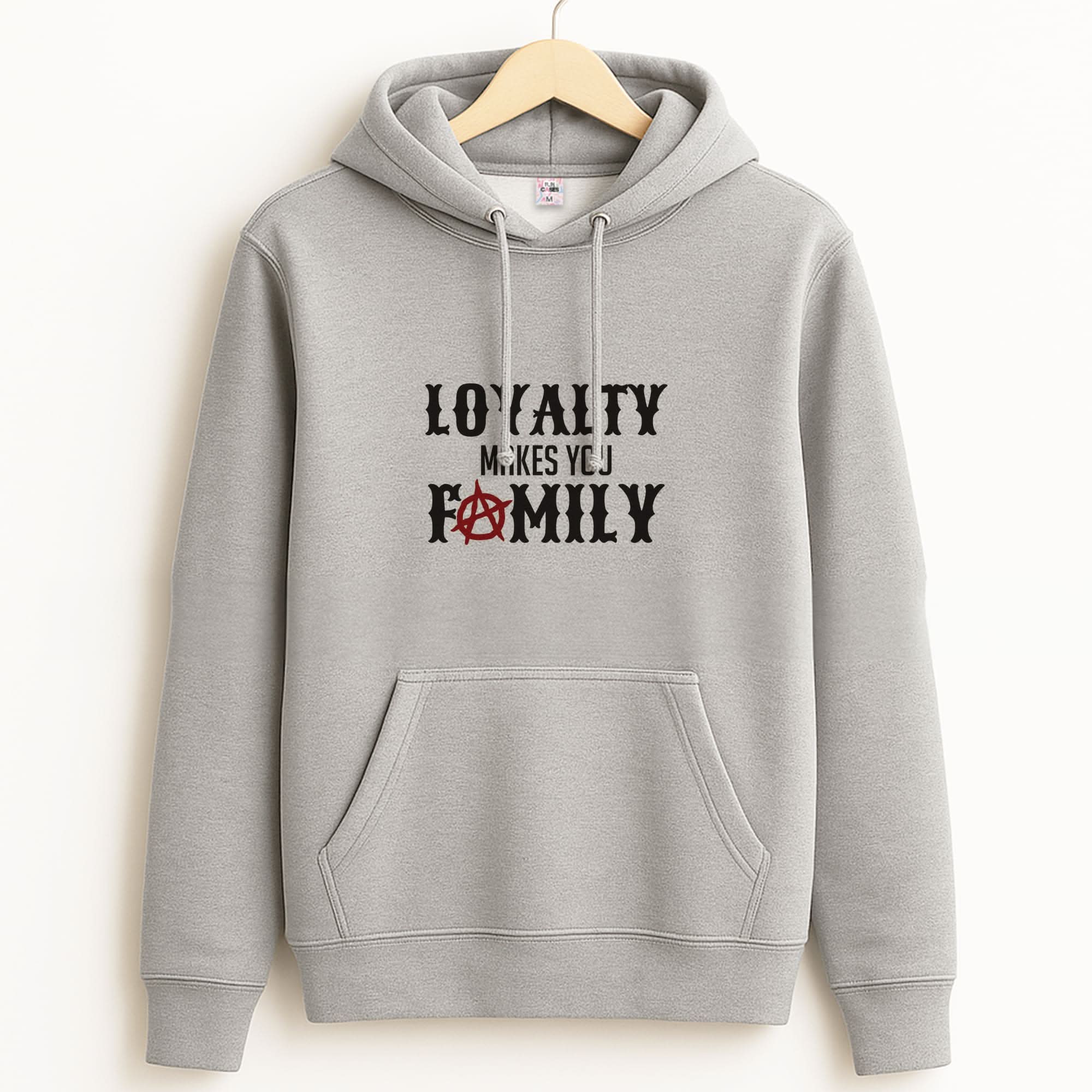 Loyalty Makes You Family Unisex Grey Hoodie