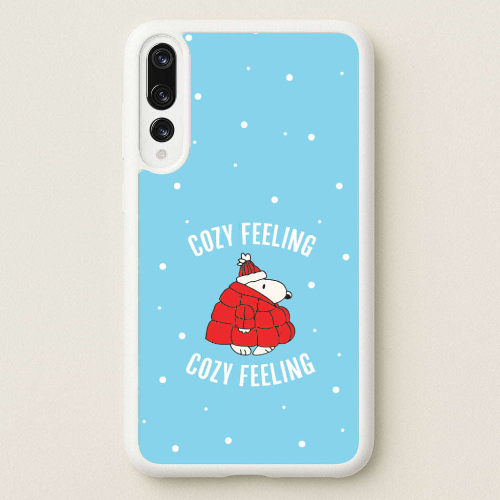 Cozy Feeling Cartoon Beagle Puffer Jacket Huawei P20 Pro Case