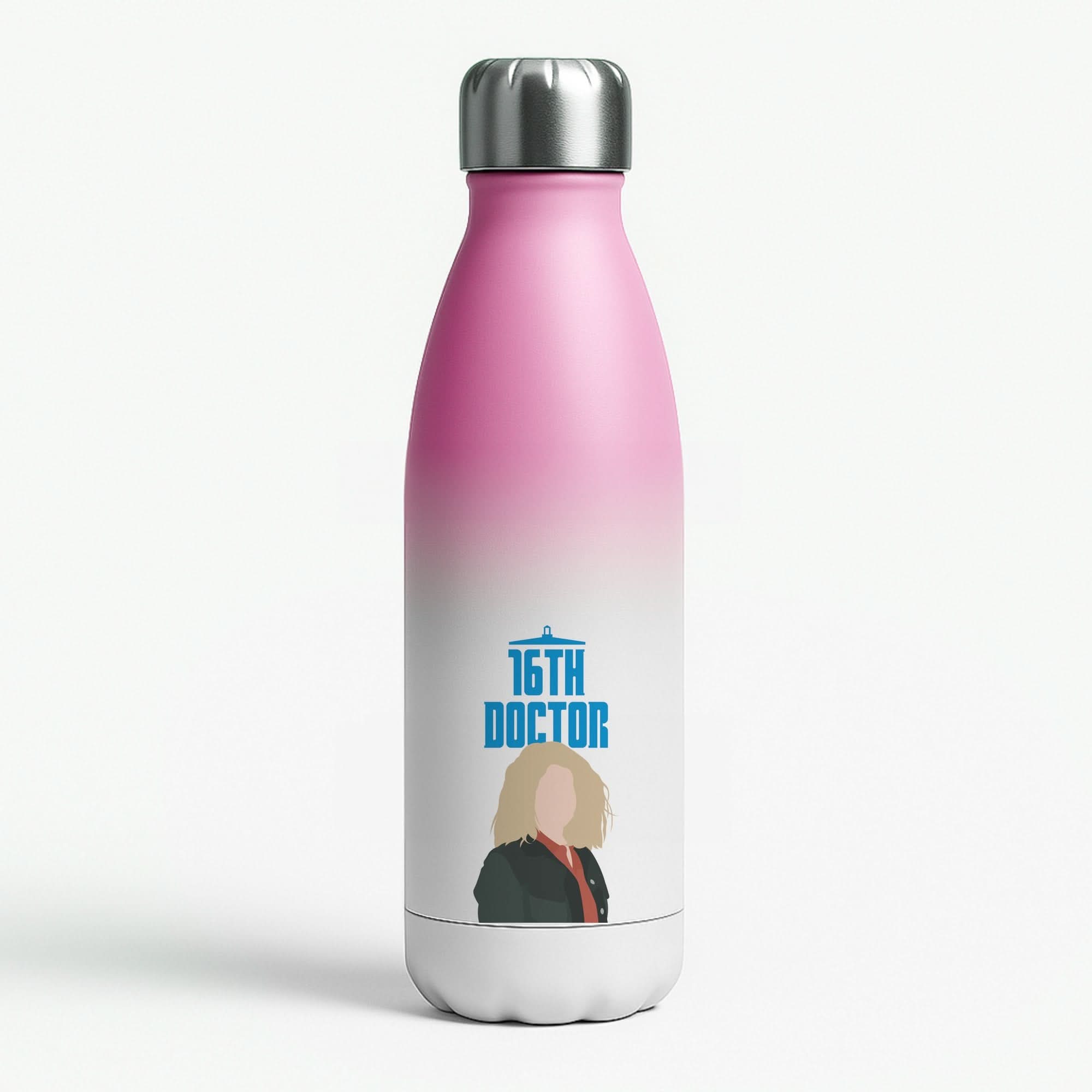 16th Doctor Billie Pink Water Bottle