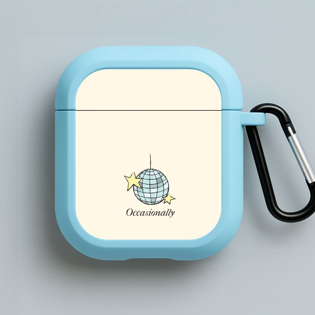 Ocasionally Discoball Blue AirPods Case