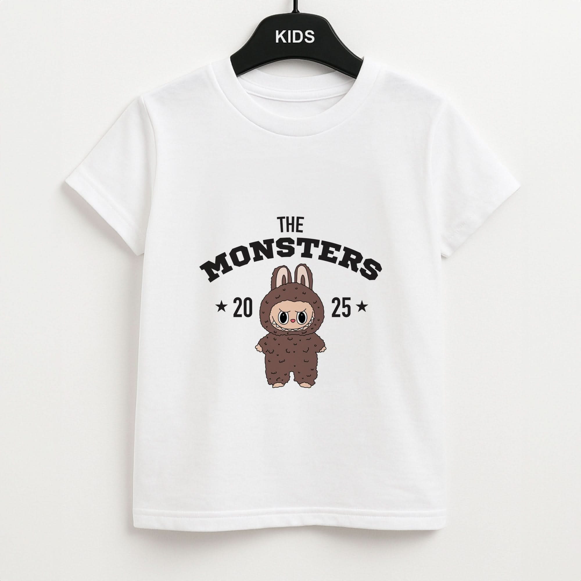 Cute Monster 2025 Biege Kids Unisex T-Shirt
