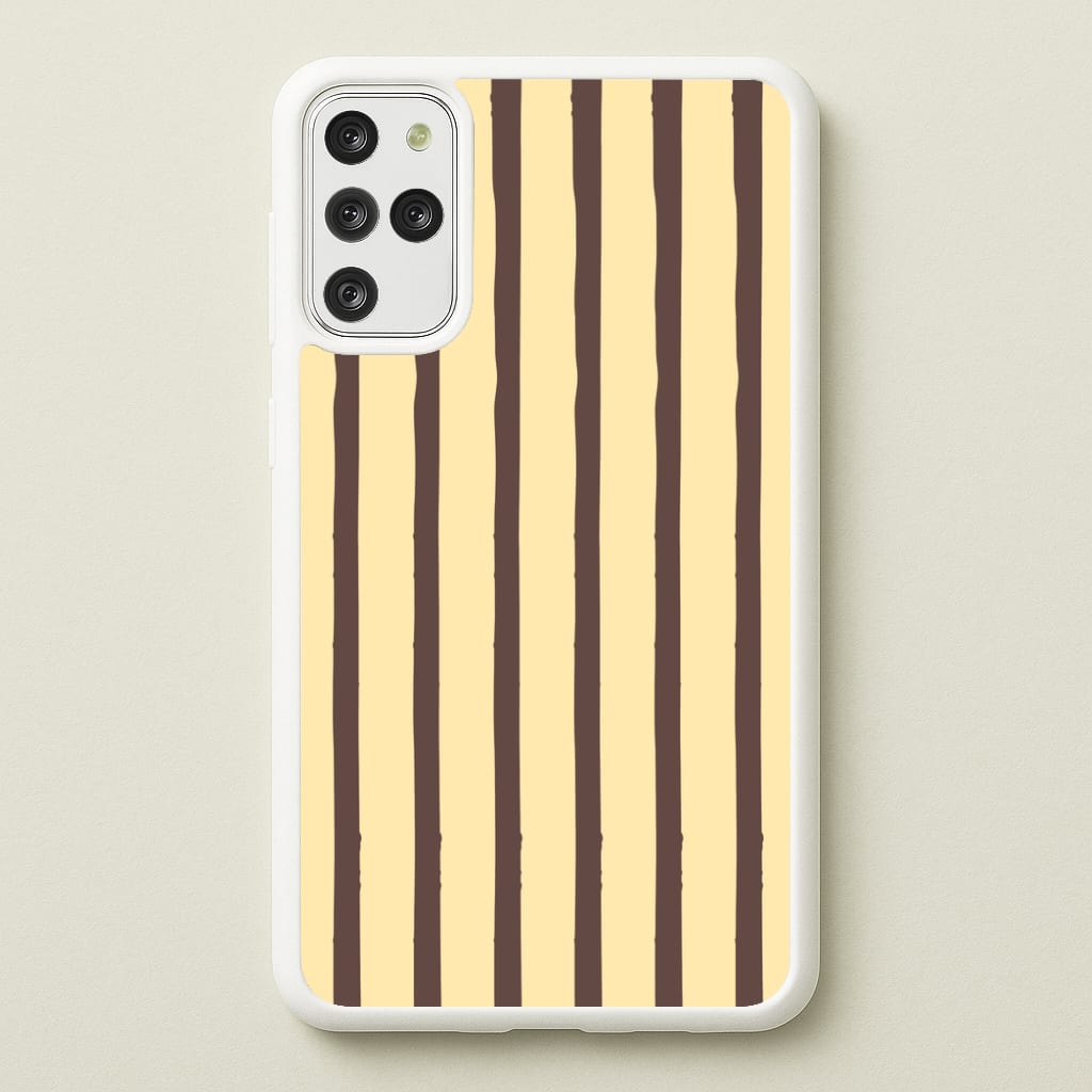 Vanilla & Chocolate Stripes Galaxy S20 Plus Case