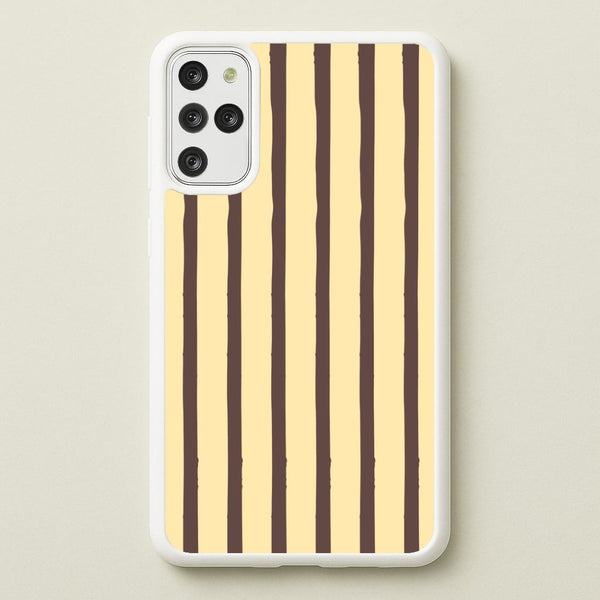 Vanilla & Chocolate Stripes Galaxy S20 Plus Case