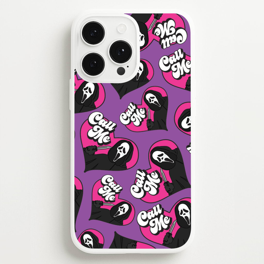 Call Me Heart Pattern iPhone 13 Pro Max Case