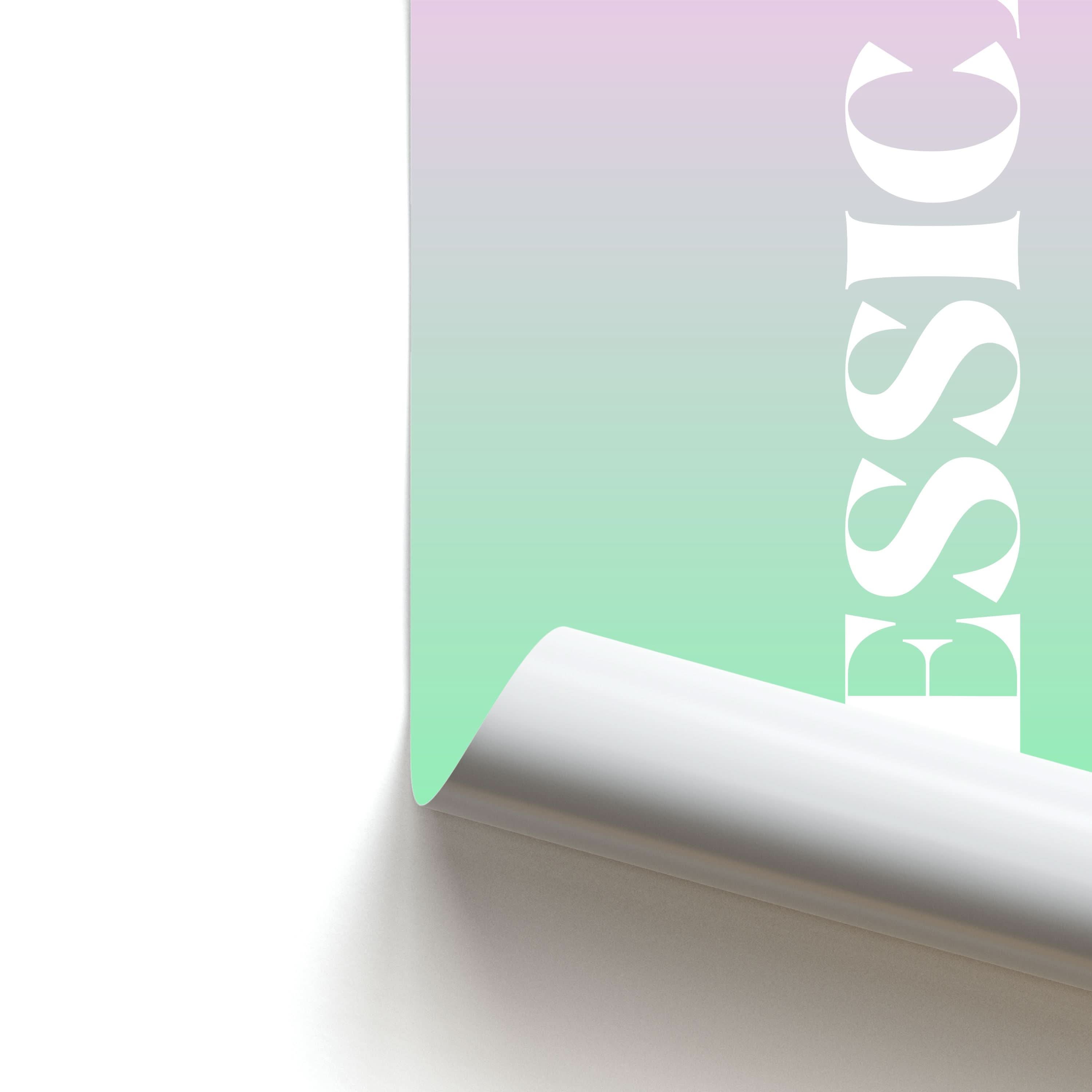 Gradient Personalised Name Poster