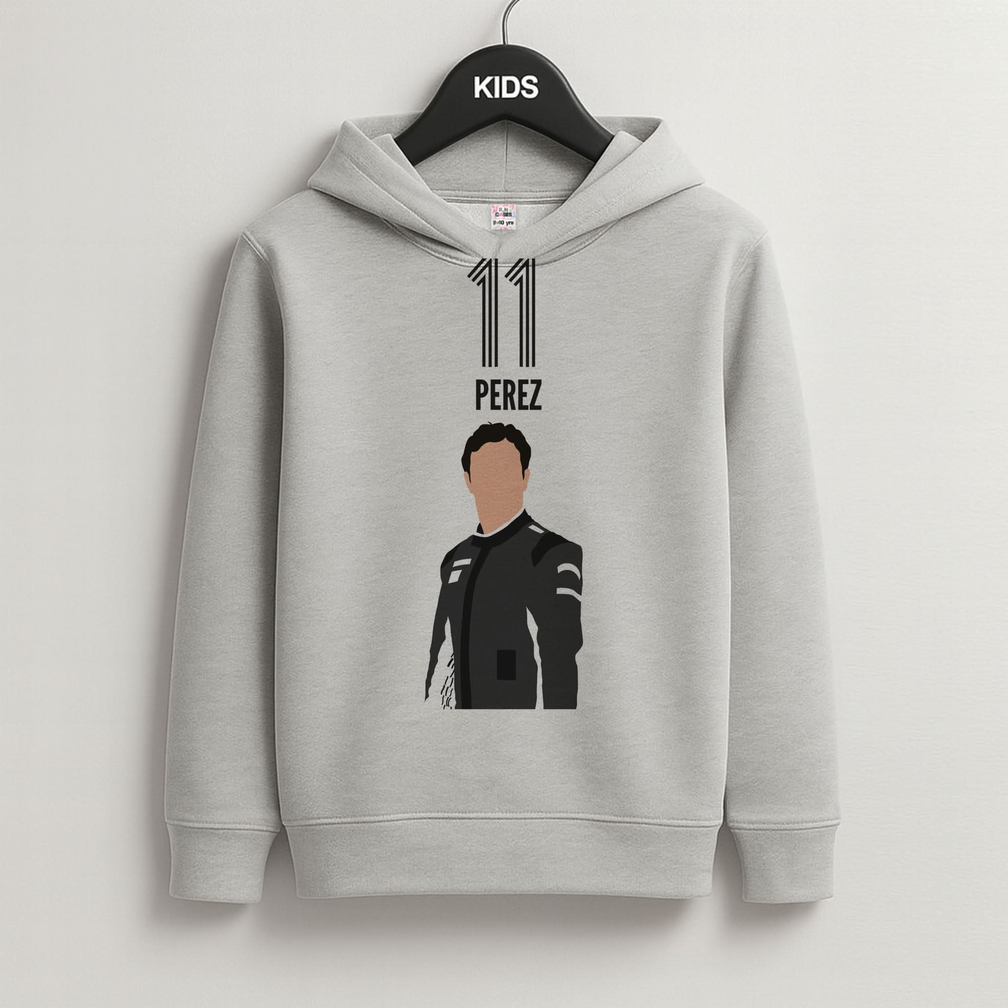 Perez 2026 Grey Kids Hoodie