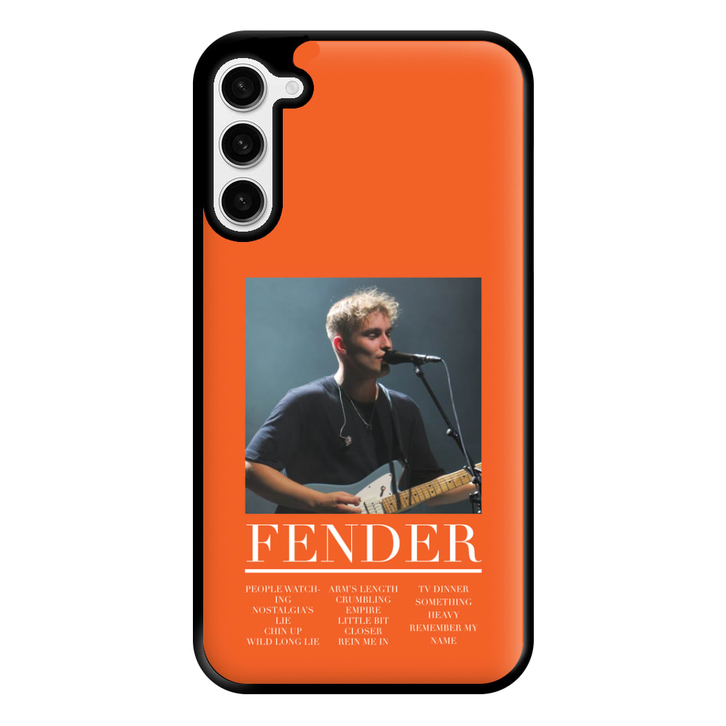 Fender Orange Song List Galaxy S23 Plus Case