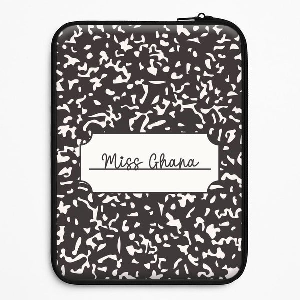 Personalised School Notebook Universal Laptop Sleeve